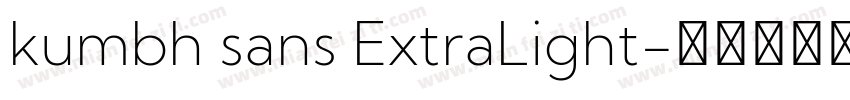 kumbh sans ExtraLight字体转换
